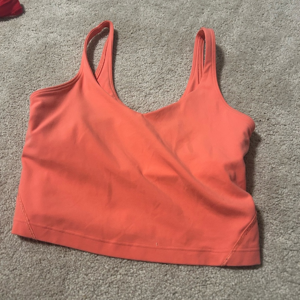 Orange Athletic Tank Top